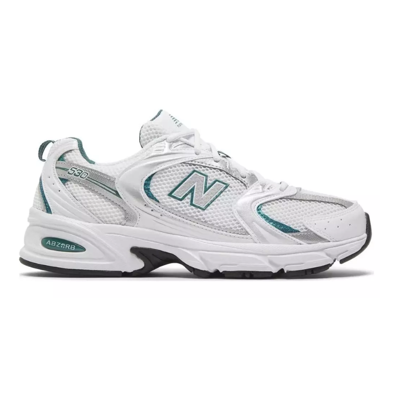 Untitled-design-2025-02-11T225903.572.png New Balance 530 - White Silver Green - Image 1