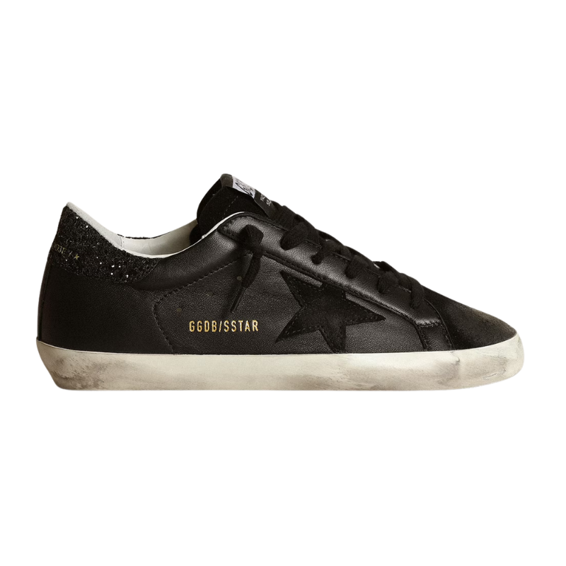 Untitled-design-2025-02-28T182522.694.png Golden Goose Superstar - Black Glitter Heel - Image 1