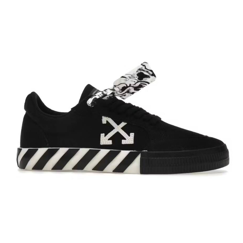 Untitled-design-2025-03-01T021437.323.png OFF-WHITE Vulc Low Canvas - Black White - Image 1