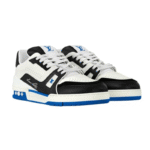 Louis Vuitton Trainer Low Top Skateboard Blue Black - Image 3
