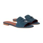 Loropiana Summer Charms Sandal Suede Goatskin Denim - Image 2