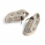 Golden Goose Women's Super-Star in silver glitter with ice-gray suede star - Image 2
