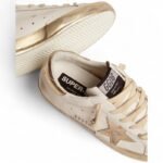 Golden Goose Super-Star with gold sparkle foxing and metal stud lettering - Image 4