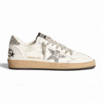 Golden Goose Wmns Ballstar 'White Silver Glitter'