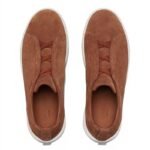 Zegna Suede Triple Stitch Tobacco Men's - Image 4