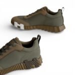 Hermes Bouncing Sneaker Cotton Canvas Suede Men - Image 4
