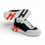 Hermès Bouncing Sneaker Black/Orange - Image 2