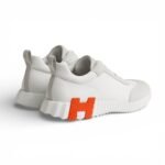 Hermès Bouncing Sneaker Blanc White/Orange - Image 3