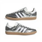 Adidas Samba OG Silver Metallic / Cloud White / Core White - Image 4