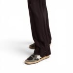 Golden Goose Women's gray and black Ball Star LTD in glitter with Skins - Image 4