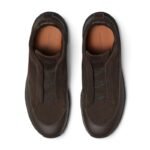Zegna Triple Stitch Monte Sneakers | Dark Brown - Image 5