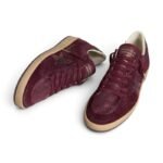 Golden Goose Ball Star in burgundy suede with crystal star and metallic leather heel tab - Image 2