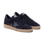 Golden Goose Ball Star in dark blue suede with dark blue glitter star - Image 2