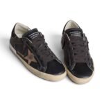 Golden Goose in black glitter with cream star and suede inserts - Image 2