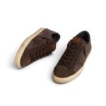 Golden Goose Super-Star LTD in brown nubuck with suede star and purple leather heel tab - Image 3