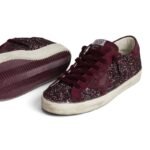 Golden Goose Super-Star LTD in cherry glitter with cherry suede star - Image 3