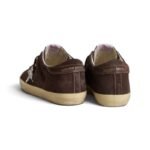 Golden Goose Super-Star LTD in brown nubuck with suede star and purple leather heel tab - Image 4