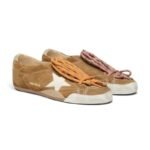 Golden Goose True-Star in tobacco-colored suede with white star - Image 2