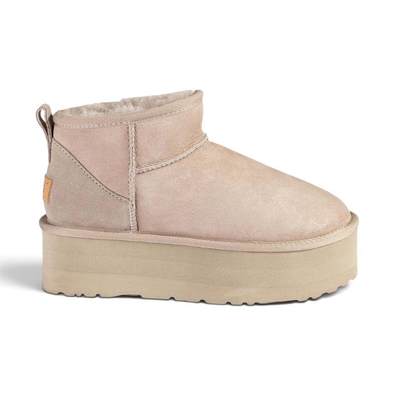 IMG_5171-Photoroom UGG UGG Classic Ultra Mini Platform Boots Beige - Image 1