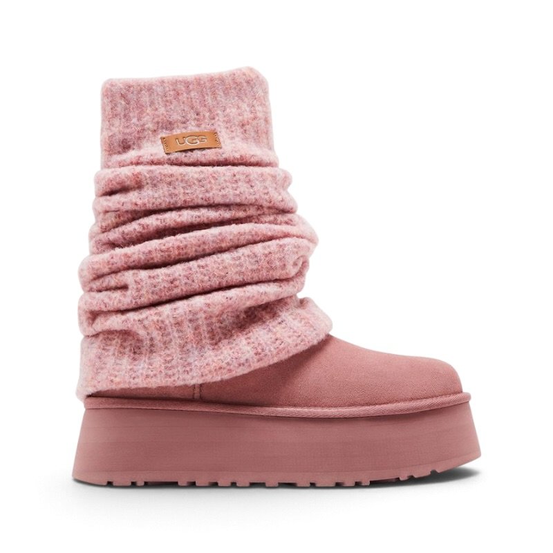 IMG_6001-Photoroom UGG Women’s Classic Mini Dipper legwarmer Boot – Pink Dawn - Image 1