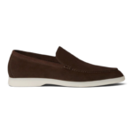Loro Piana Summer Walk Suede Chocolate Loafers