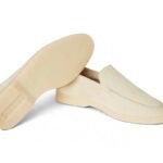 Loro Piana Summer Walk Suede Nougat Loafers - Image 5