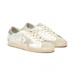 Golden Goose Women's Super-Star with gray star and silver glitter heel tab - Image 2
